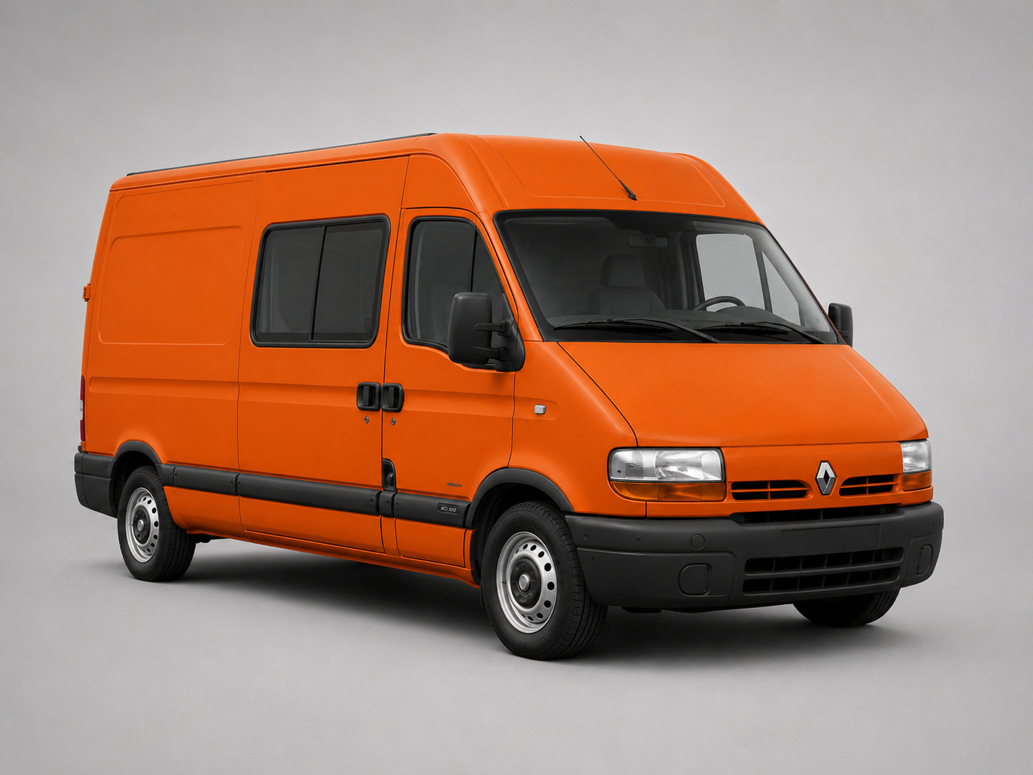 Camion Renault Master 2 phase 1 orange L2H2 de Maurice ça Déménage !